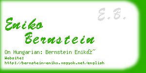eniko bernstein business card